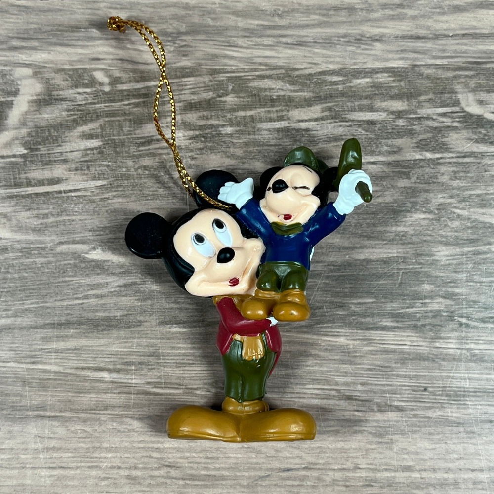 Vintage '92 Avon Ornament Set Disney Christmas Carol Mickey Minnie Scrooge Goofy - Picture 4 of 11